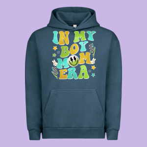 In My Boy Mom Era Urban Hoodie Designed By Jahusdesignshop