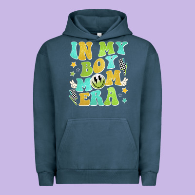 In My Boy Mom Era Urban Hoodie Designed By Jahusdesignshop