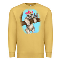 Antique Gold baby sloth Premium Sweatshirt - RanaPortraitStore