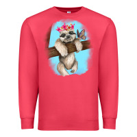 Cardinal baby sloth Premium Sweatshirt - RanaPortraitStore