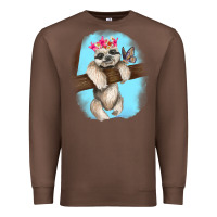Chestnut baby sloth Premium Sweatshirt - RanaPortraitStore