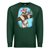 Sports Green baby sloth Premium Sweatshirt - RanaPortraitStore