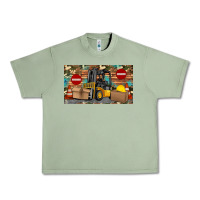 Oil Green forklift sippy Urban Heavy Tee - Artiststas
