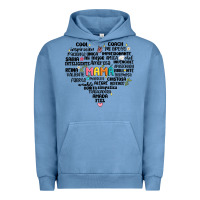 Pigment Pebble Blue spanish mothers day Urban Hoodie - JahusDesignShop