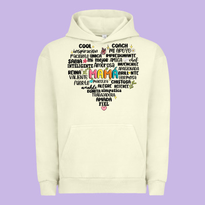 Spanish Mothers Day Urban Hoodie Designed By Jahusdesignshop