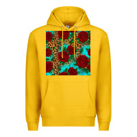 Lemon leopard roses seamless pattern Premium Hoodie - HRA Design Shop