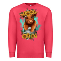 Cardinal baby cow in a bucket Premium Sweatshirt - RanaPortraitStore