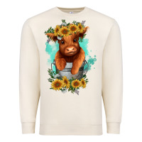 Sandshell baby cow in a bucket Premium Sweatshirt - RanaPortraitStore