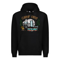 Black camp fire squad Premium Hoodie - CowhideDigitalArt
