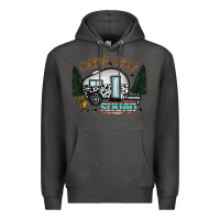 Charcoal Heather camp fire squad Premium Hoodie - CowhideDigitalArt