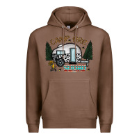 Chestnut camp fire squad Premium Hoodie - CowhideDigitalArt