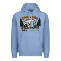 Colony Blue camp fire squad Premium Hoodie - CowhideDigitalArt