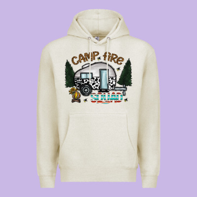 Camp Fire Squad Premium Hoodie Designed By Cowhidedigitalart