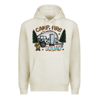 Oatmeal Heather camp fire squad Premium Hoodie - CowhideDigitalArt