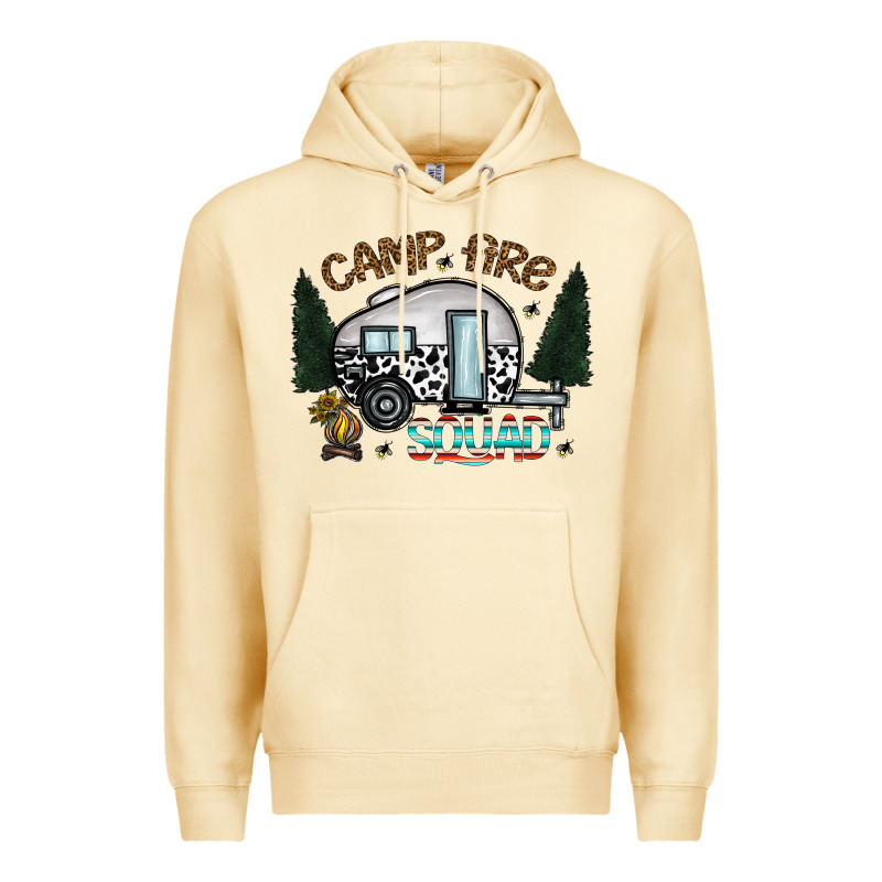 Camp Fire Squad Premium Hoodie by CowhideDigitalArt | Teevron