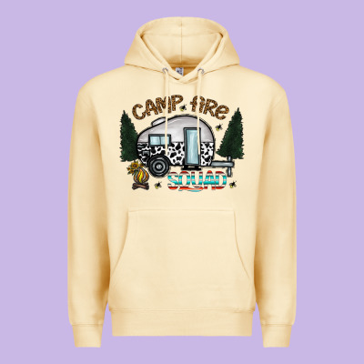 Camp Fire Squad Premium Hoodie Designed By Cowhidedigitalart