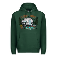 Sports Green camp fire squad Premium Hoodie - CowhideDigitalArt