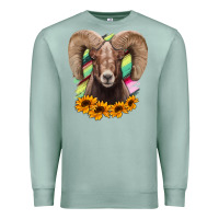 Seafoam bighorn sheep Premium Sweatshirt - RanaPortraitStore