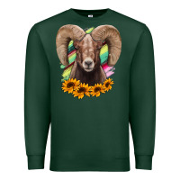 Sports Green bighorn sheep Premium Sweatshirt - RanaPortraitStore