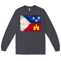 Smoke louisiana flag background Long Sleeve Tee - BarkalooDesign