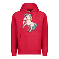 Cardinal cute unicorn Premium Hoodie - FaDigitalArtStudio