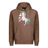 Chestnut cute unicorn Premium Hoodie - FaDigitalArtStudio