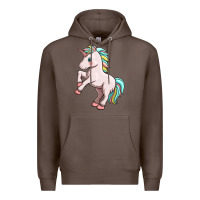 Coffee cute unicorn Premium Hoodie - FaDigitalArtStudio