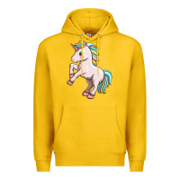 Lemon cute unicorn Premium Hoodie - FaDigitalArtStudio