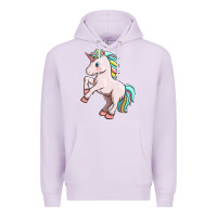 Lilac cute unicorn Premium Hoodie - FaDigitalArtStudio
