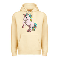 Pina Colada cute unicorn Premium Hoodie - FaDigitalArtStudio
