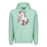 Seafoam cute unicorn Premium Hoodie - FaDigitalArtStudio