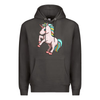 Smoke cute unicorn Premium Hoodie - FaDigitalArtStudio