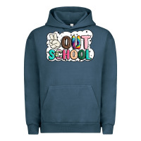 Pigment Midnight Navy peace out school Urban Hoodie - JahusDesignShop