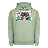 Pigment Oil Green peace out school Urban Hoodie - JahusDesignShop