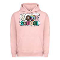 Pigment Salmon peace out school Urban Hoodie - JahusDesignShop