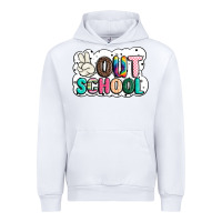 White peace out school Urban Hoodie - JahusDesignShop