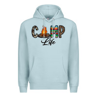 Blue Mist camp life Premium Hoodie - CowhideDigitalArt