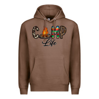 Chestnut camp life Premium Hoodie - CowhideDigitalArt