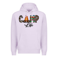 Lilac camp life Premium Hoodie - CowhideDigitalArt