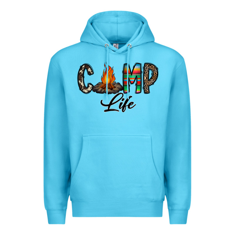 Camp Life Premium Hoodie by CowhideDigitalArt | Teevron