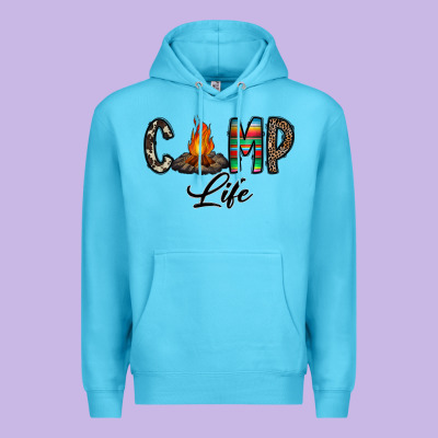 Camp Life Premium Hoodie Designed By Cowhidedigitalart