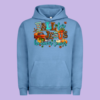 Fall For Jesus He Never Leaves Urban Hoodie Designed By Adodesignshop