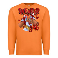 Carrot red sneaker girl afro woman Premium Sweatshirt - RanaPortraitStore