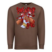 Chestnut red sneaker girl afro woman Premium Sweatshirt - RanaPortraitStore
