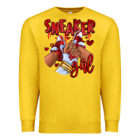 Lemon red sneaker girl afro woman Premium Sweatshirt - RanaPortraitStore