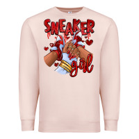Pale Pink red sneaker girl afro woman Premium Sweatshirt - RanaPortraitStore