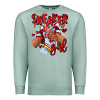 Seafoam red sneaker girl afro woman Premium Sweatshirt - RanaPortraitStore