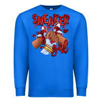 True Royal red sneaker girl afro woman Premium Sweatshirt - RanaPortraitStore