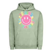 Pigment Oil Green be kind to you mind Urban Hoodie - JahusDesignShop
