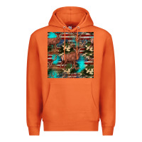 Carrot hunting deer american flag seamless pattern Premium Hoodie - HRA Design Shop